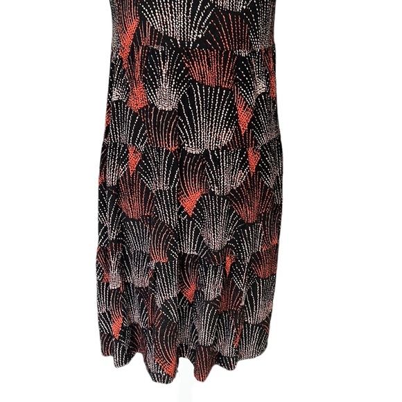 Anthropologie Maeve Tania Black Printed Tiered Rayon Tunic Dress - M - Picture 11 of 15